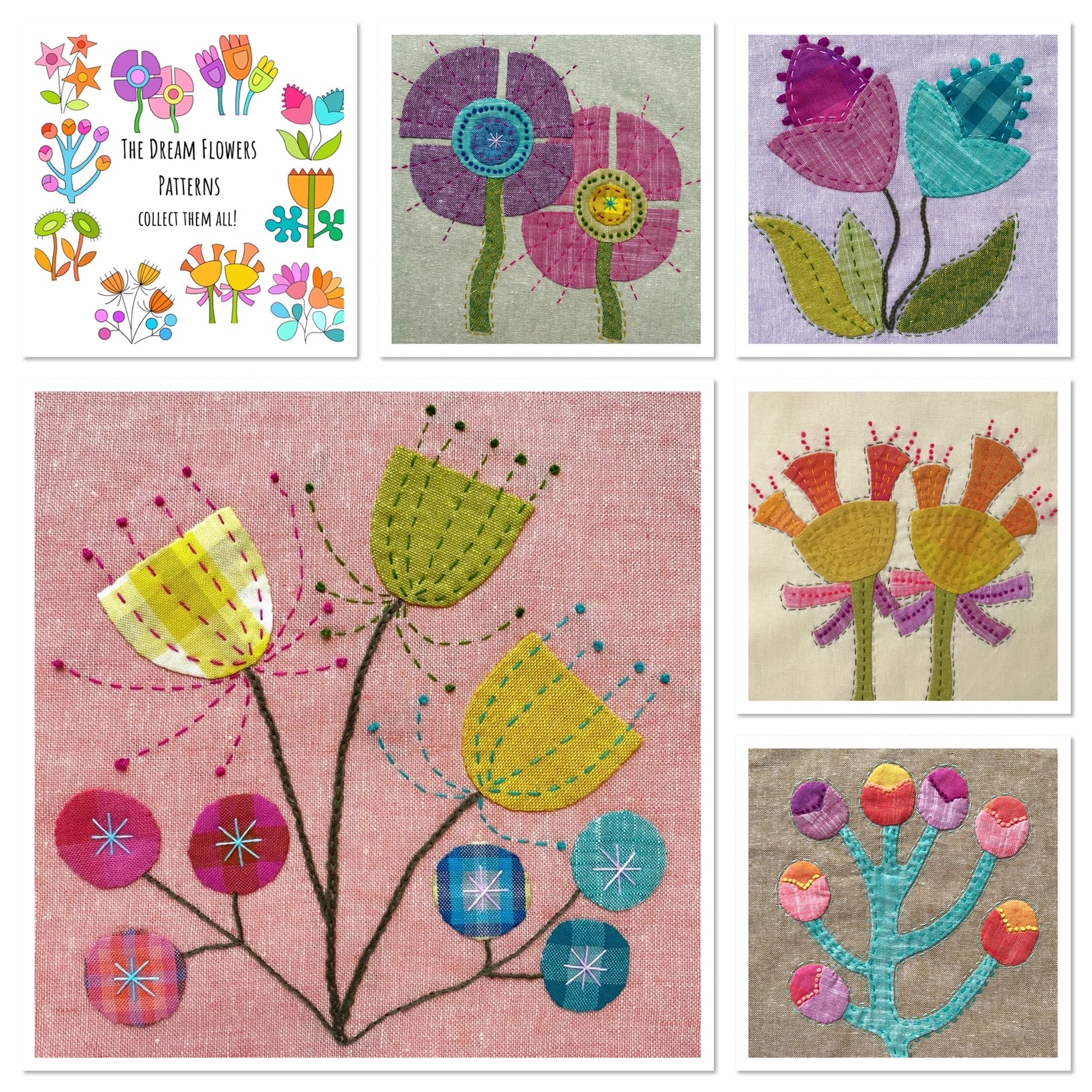 Dream Flowers PDF Pattern Bundle 1 – Stitch Gathering