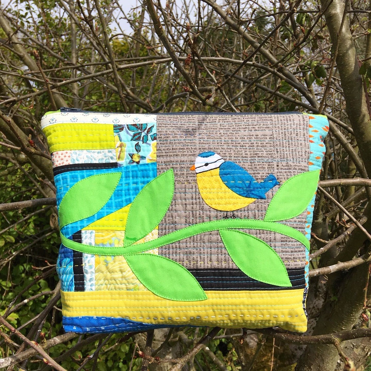 Blue Tit Appliqué PDF Pattern
