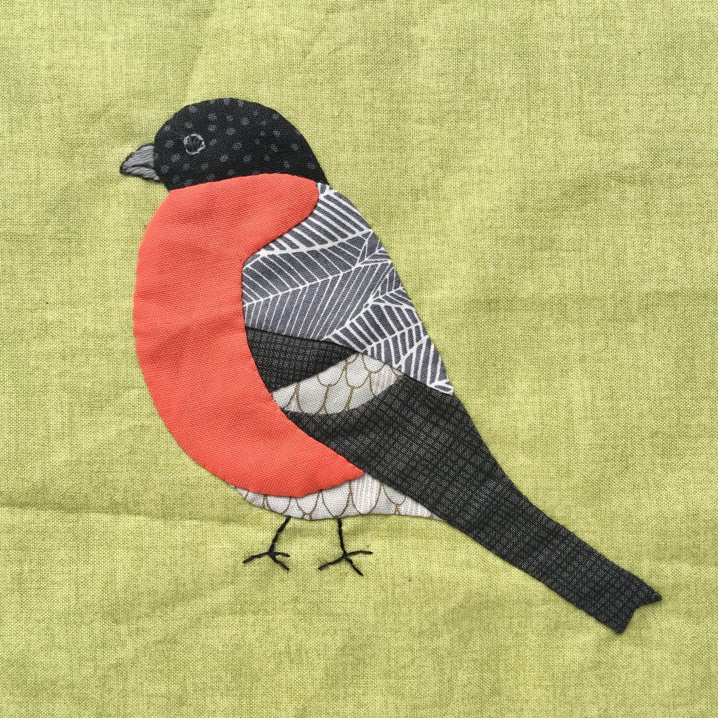 Bullfinch Appliqué PDF Pattern