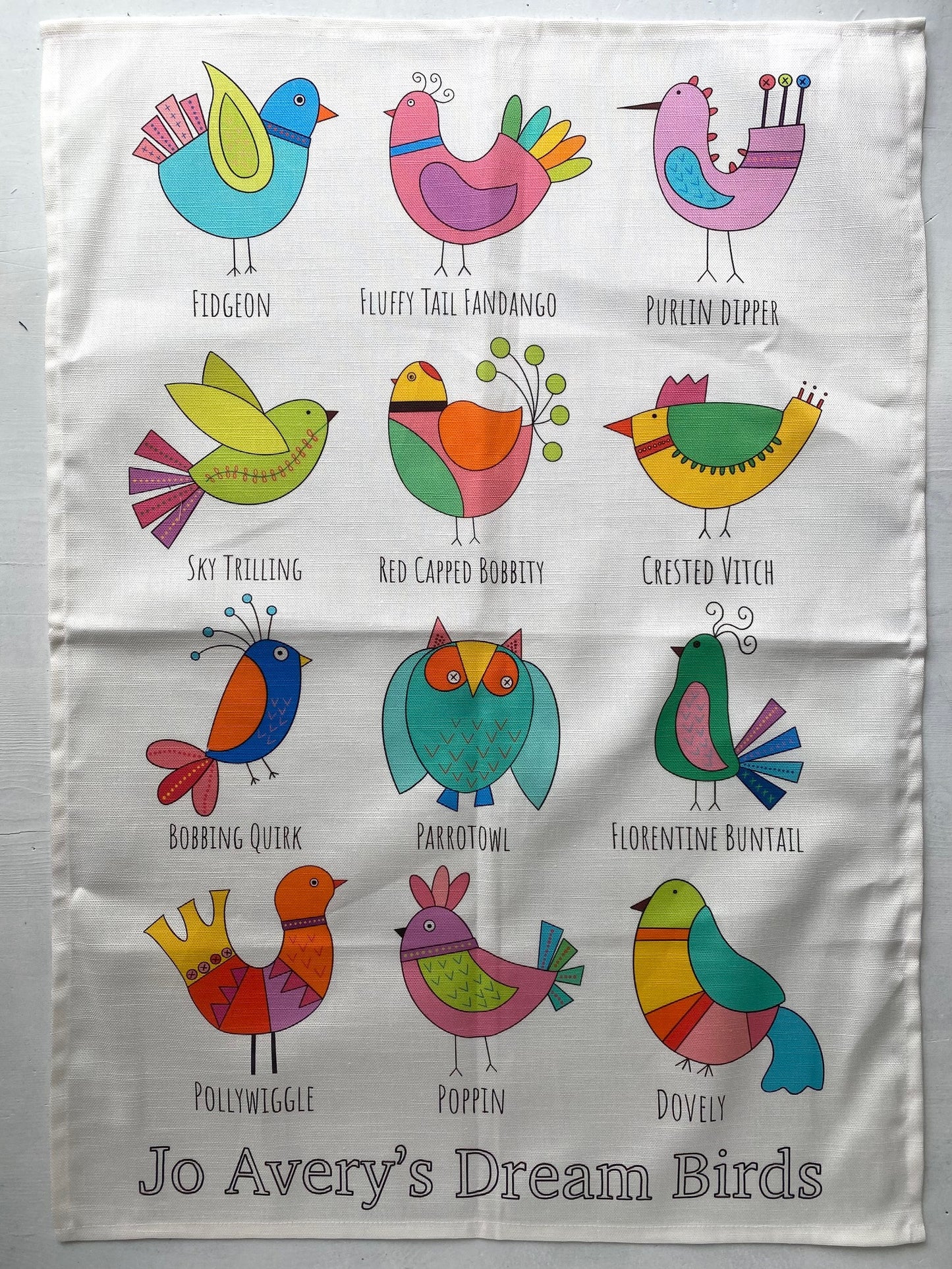 Dream Birds Tea Towel