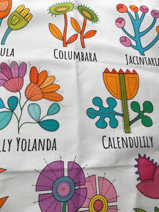 Dream Flowers Tea Towel