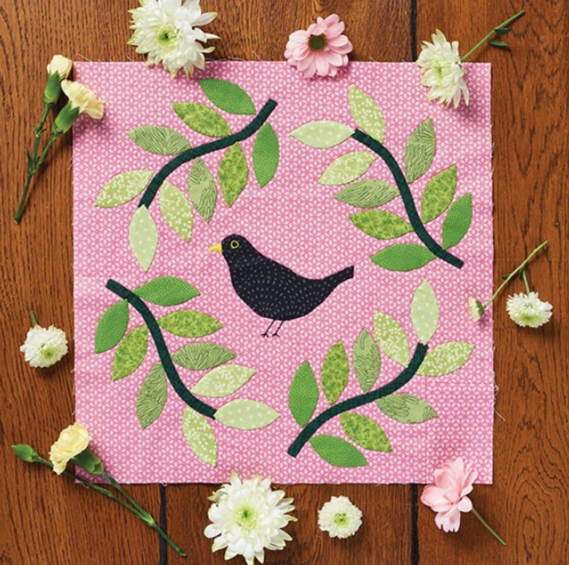 Blackbirds Appliqué PDF Pattern