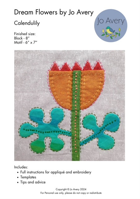 Calendulily PDF Pattern