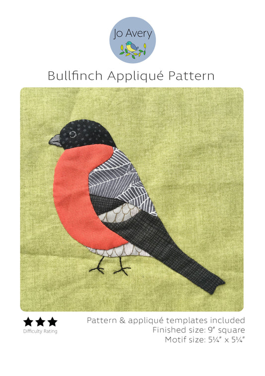 Bullfinch Appliqué PDF Pattern