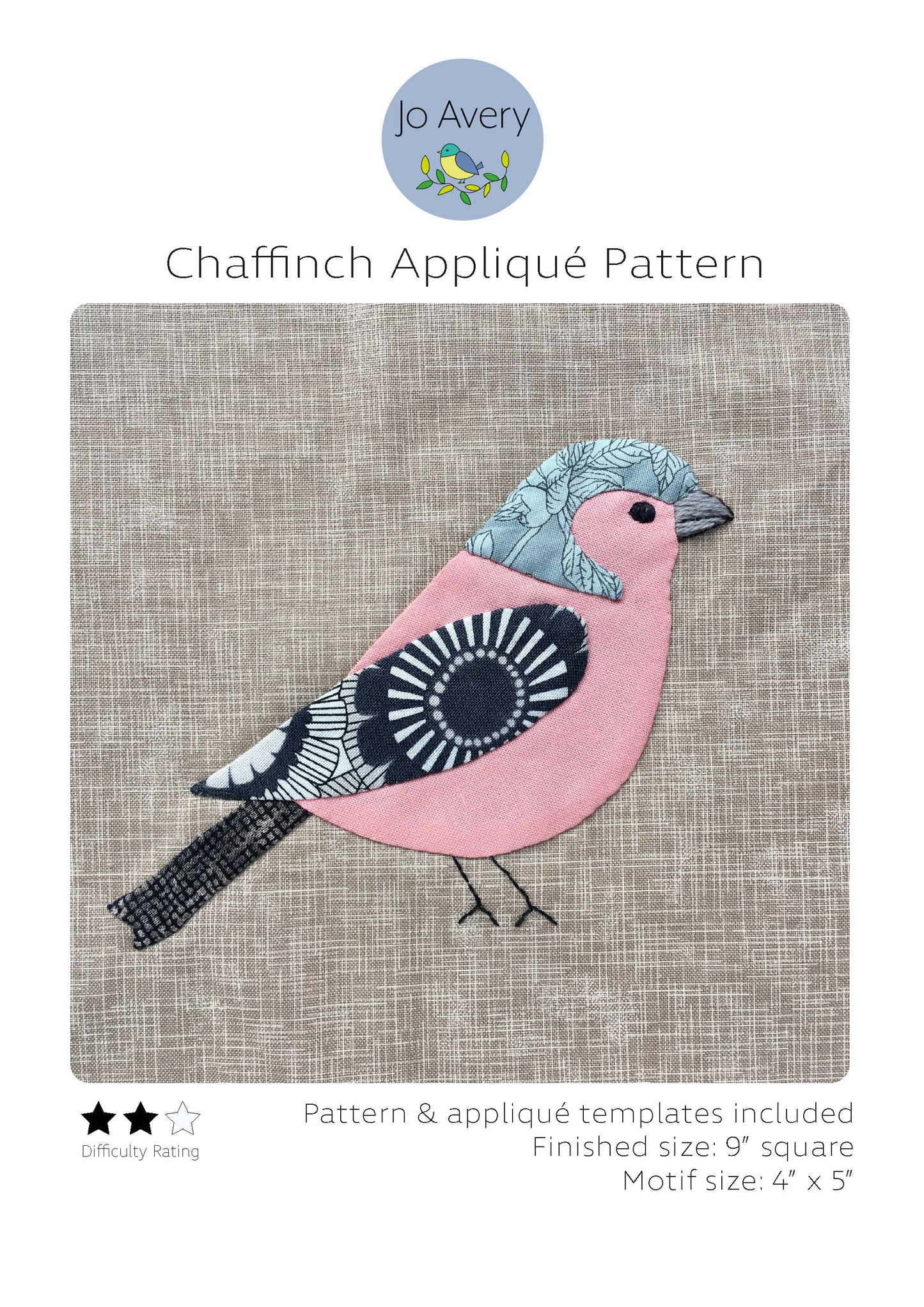 Bird Appliqué PDF Patterns Bundle 2