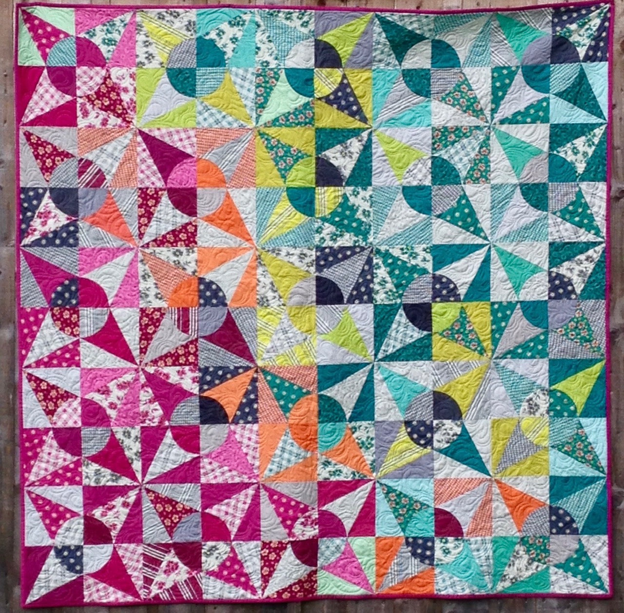 Compass Spin Quilt PDF Pattern