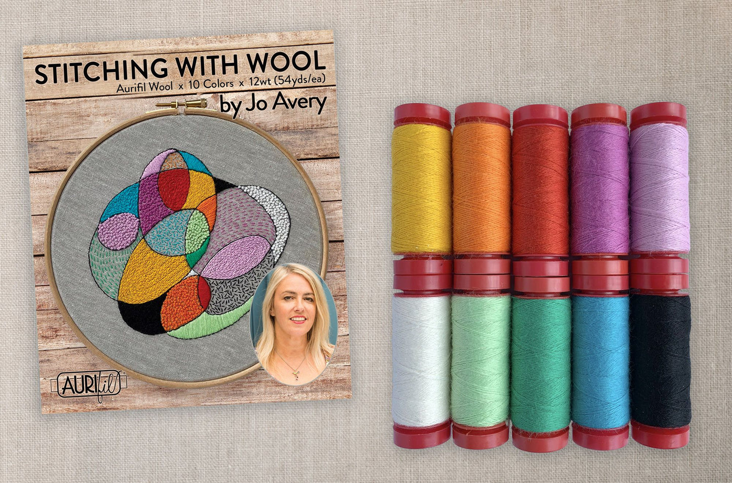 Aurifil Stitching With Wool Thread Collection
