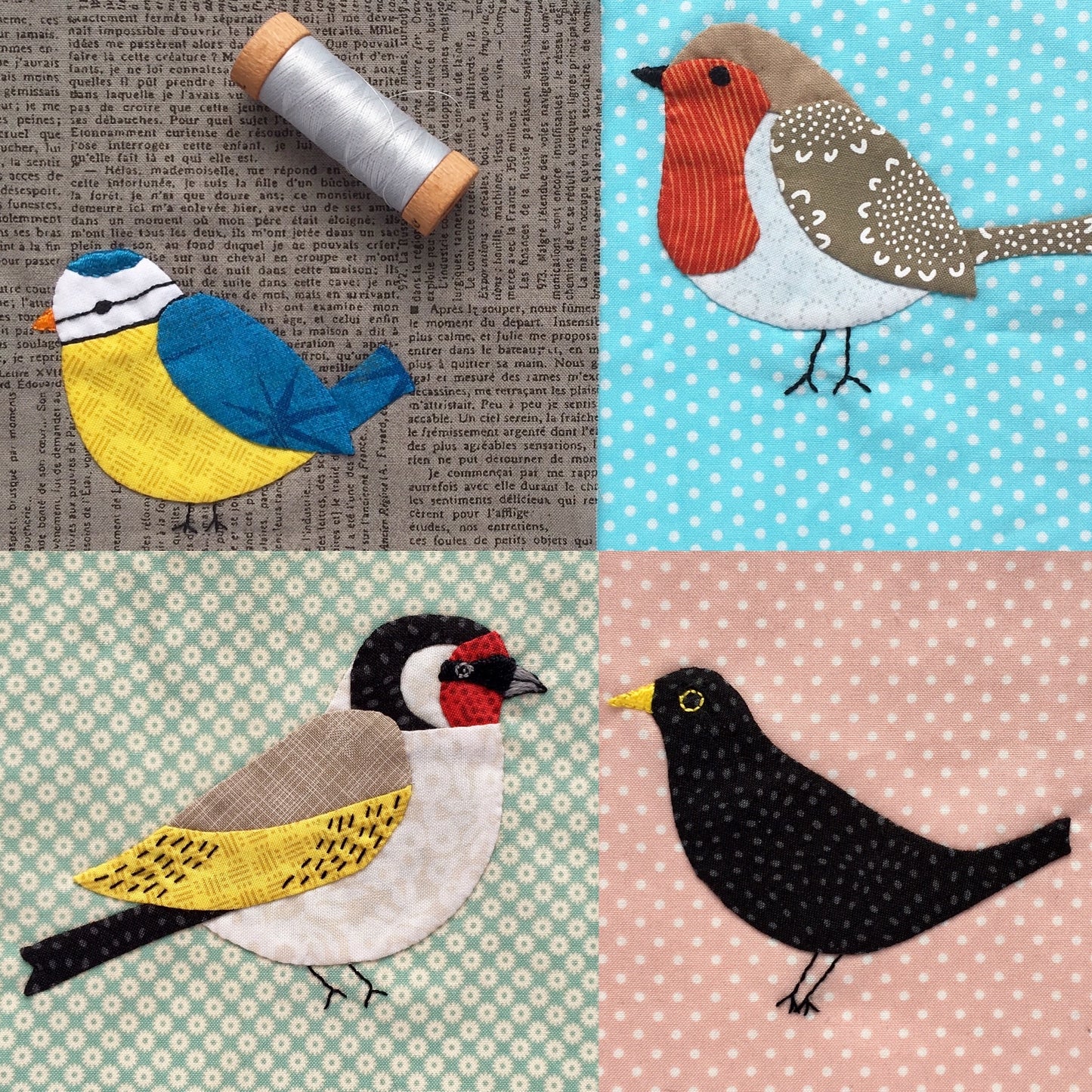 Bird Appliqué PDF Patterns Bundle 1
