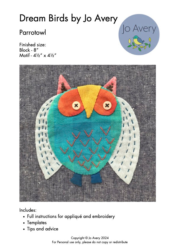 Parrotowl PDF Pattern