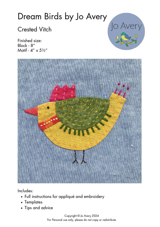 Crested Vitch PDF Pattern